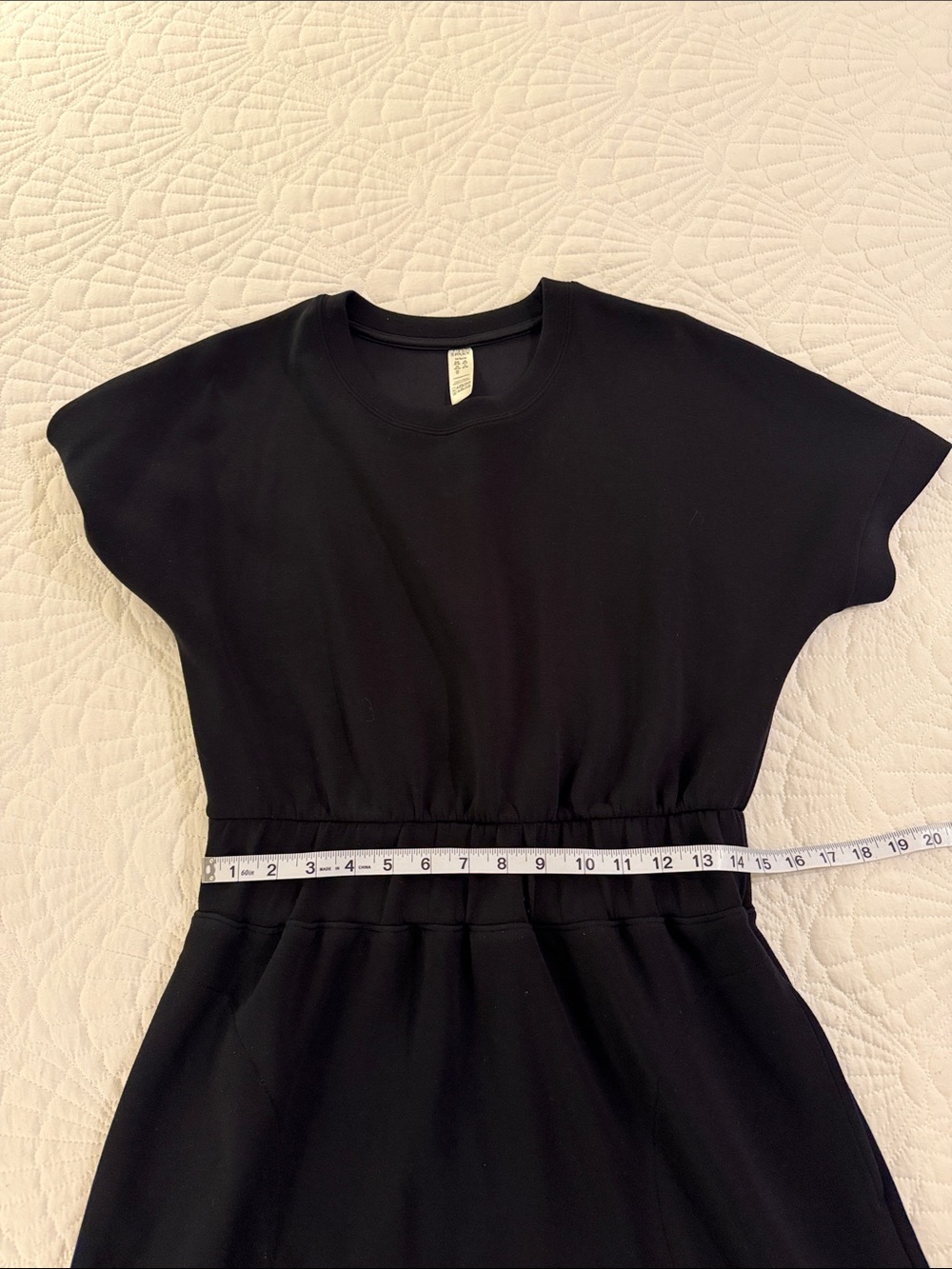 SPANX Black Short-Sleeve Crewneck Mini Dress - Picture 6 of 10